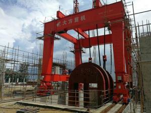 為某軍事基地制作的MG450t雙主梁門(mén)式起重機(jī)